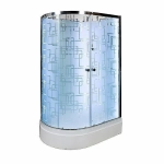 Душевая кабина DTO Серия ЕМ ЕМ2712 N LED с гм. 120x80