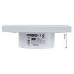 Сверхтонкий вентилятор для ванн ММ 100 квадратный 60 м³/час белый