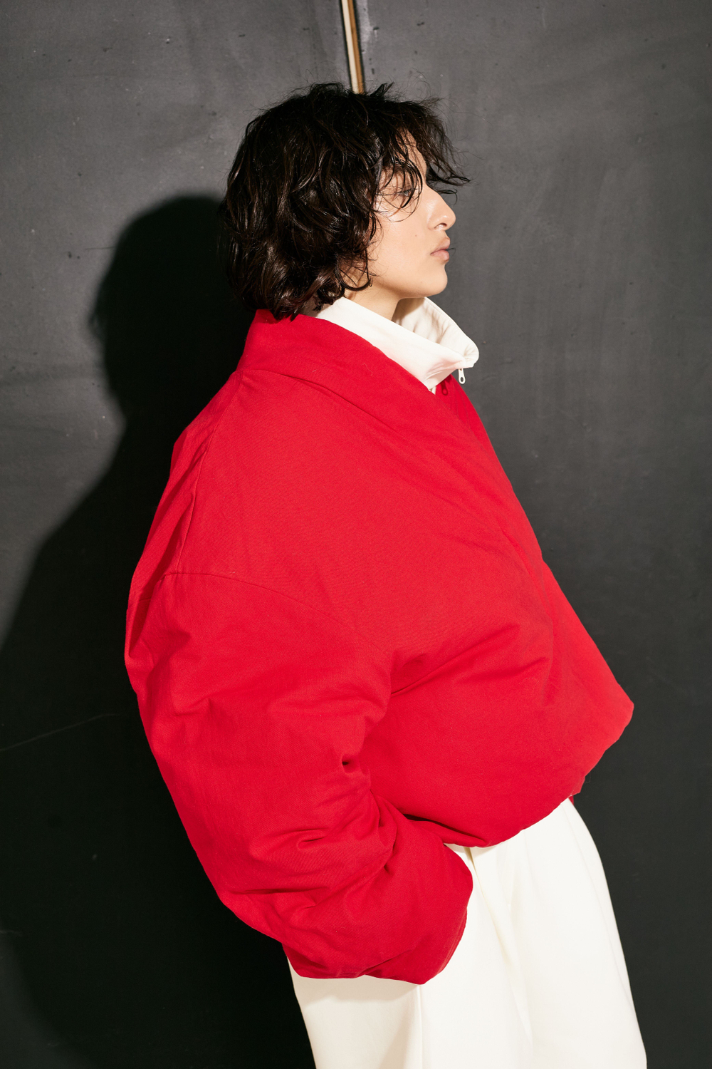 Куртка двустороняя TULUP white/red