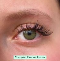 Зеленые натуральные цветные линзы c окантовкой на 12 мес. Marquise essvase green/ Для темных и светлых глаз