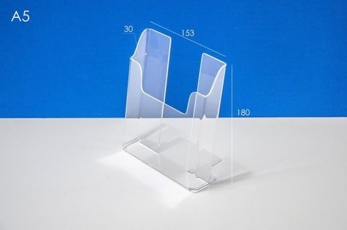 Подставка под буклеты А5 вертикальная акриловая