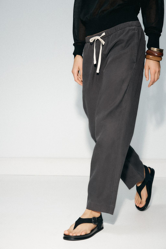 ZARA ДЖОГГЕРЫ — ZW COLLECTION, СЕРЫЙ