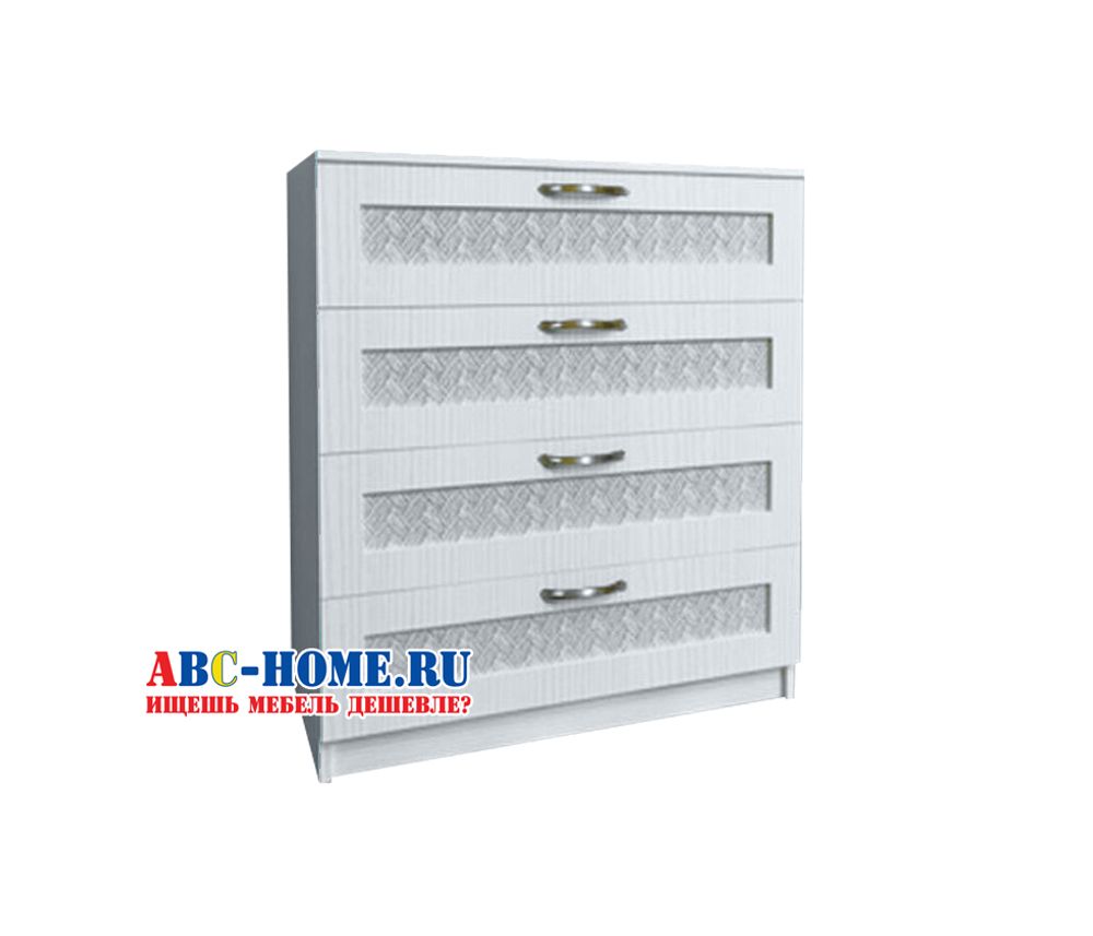 Комод с 4 ящиками "Александрия" СА-08 (бодега светлая)