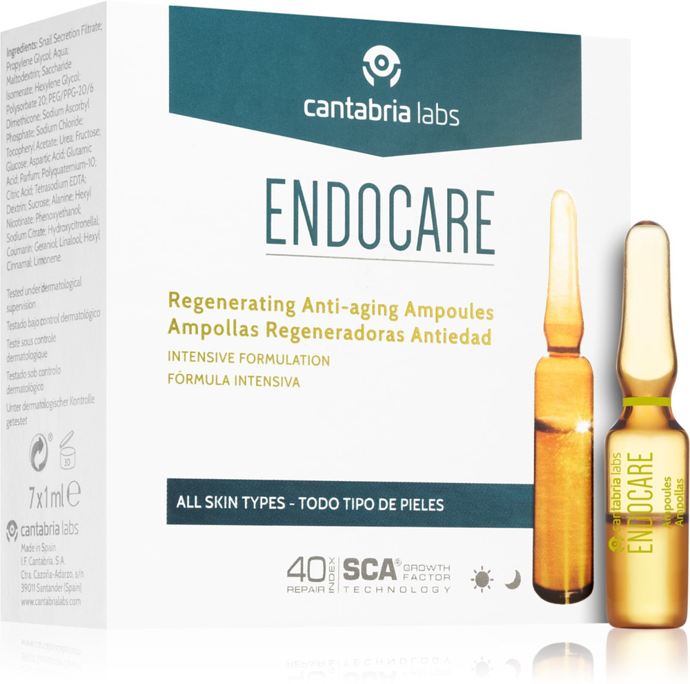 Endocare Tensage - антивозрастные ампулы /   7x1  ml  / GTIN 8470003033213