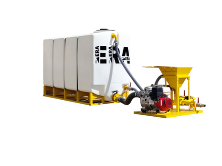 Насосно-смесительный узел для ГНБ с мотопомпой Koshin (Япония)