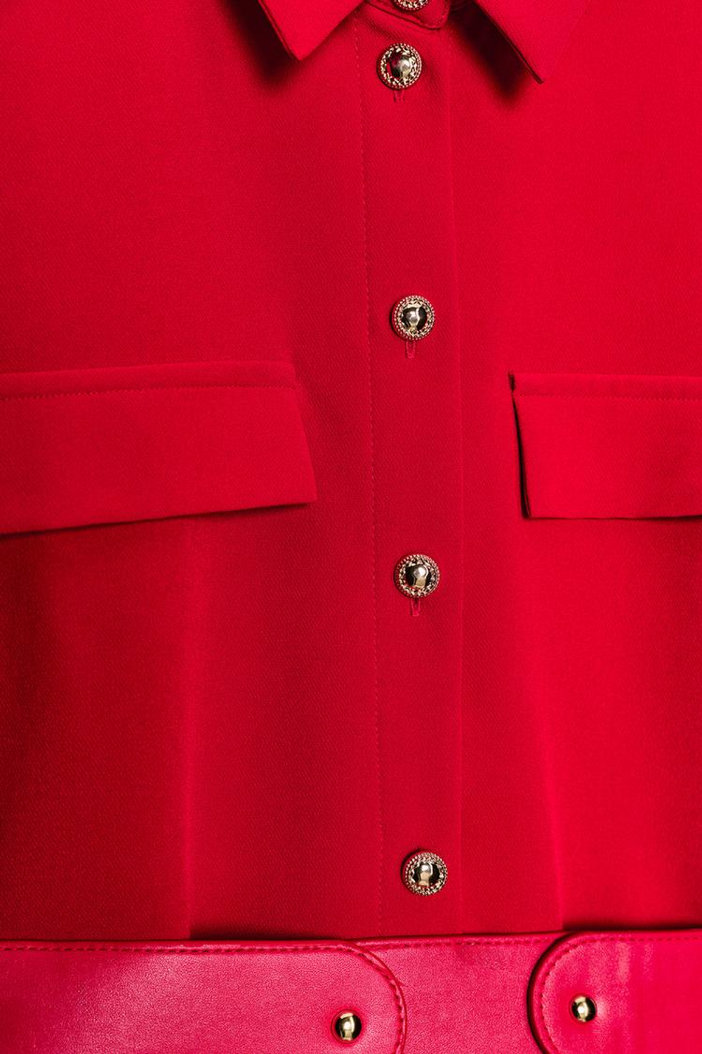 ZARA ПЛАТЬЕ МИДИ С ПОЯСОМ, КРАСНЫЙ