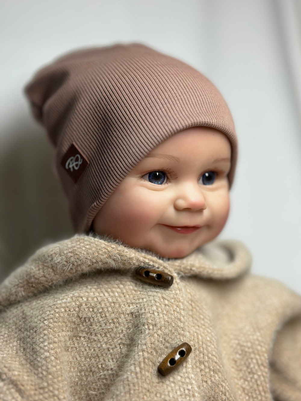 Шапка детская двухслойная Тауп Грей