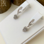 LEFIREL' Серьги серебряные женские "Шишечки" / ювелирные украшения из родированного серебра 925