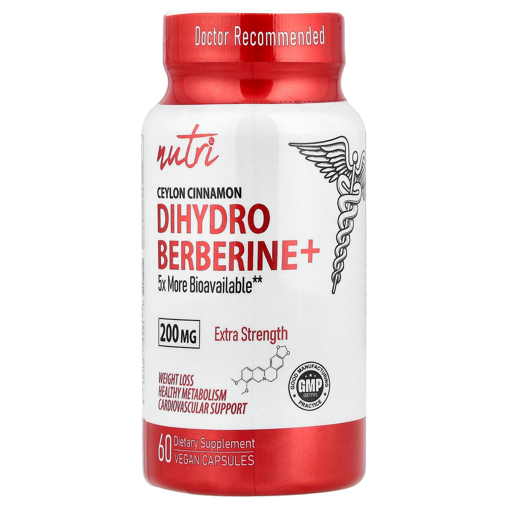 Nutri, дигидроберберин+, 60 веганских капсул