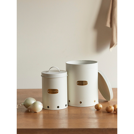 Банка для хранения овощей 2.5л Smart Solutions Irmel молочная