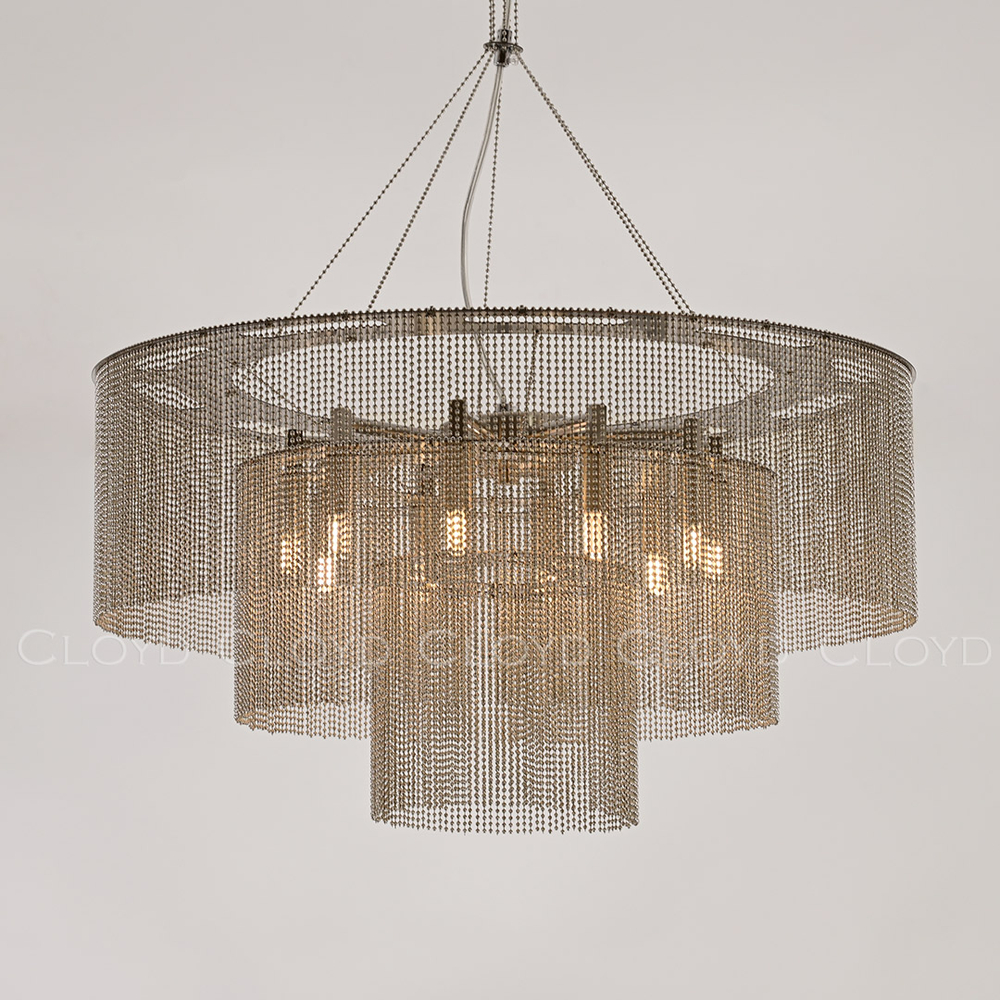 Люстра Cloyd ONASSIS C10 / Ø60 см - никель сатин (арт.11359)