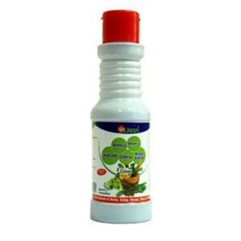 Сок Olman herbal Juice Combi 5 Amla Bhera Giloy Harad Aloe Vera 200 мл.