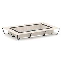 Steel Meet Стол переговорный прямоугольный KM-PR.B.SP-26K2 Денвер Светлый/Графит Глянец/Металл Черны