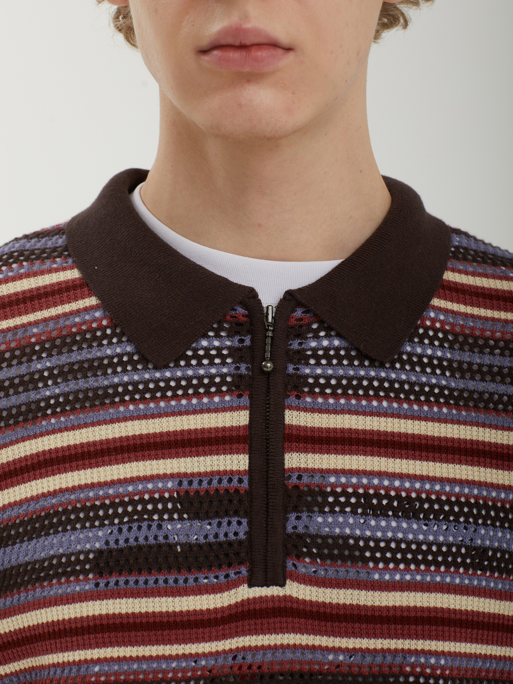 Мужское Поло Stripe S/s Knit