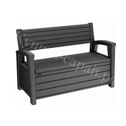 Пластиковая лавка - сундук Keter Otter graphite