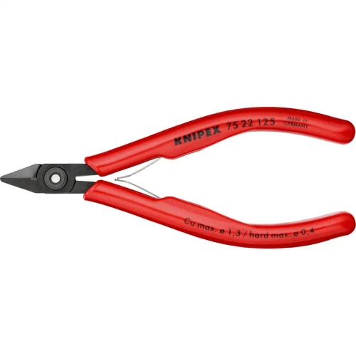 Кусачки боковые для электроники чернёные 125 мм Knipex 75 22 125