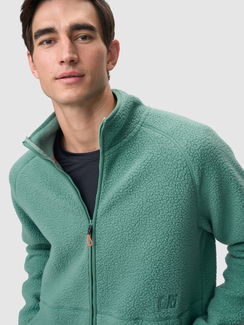 Кофта мужская Полар зеленая