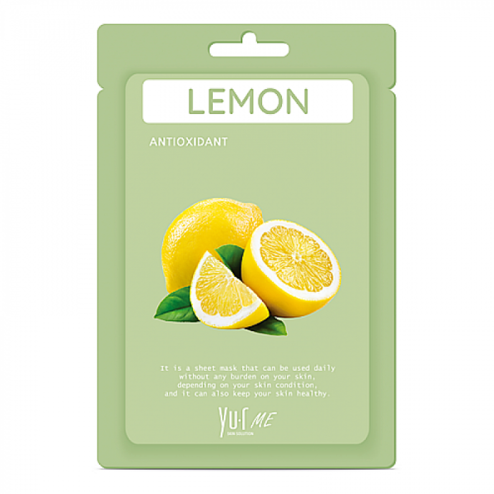 YU.R ME Маска для лица тканевая с экстрактом лимона - MWR lemon sheet mask, 25г, шт