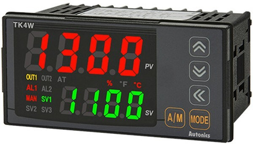 TK4W-T4CR 100-240 VAC Температурный контроллер, DIN 96х48 мм, 1 аварийный выход+RS485, выход 1: токовый или ТТР, выход 2: релейный контакт,