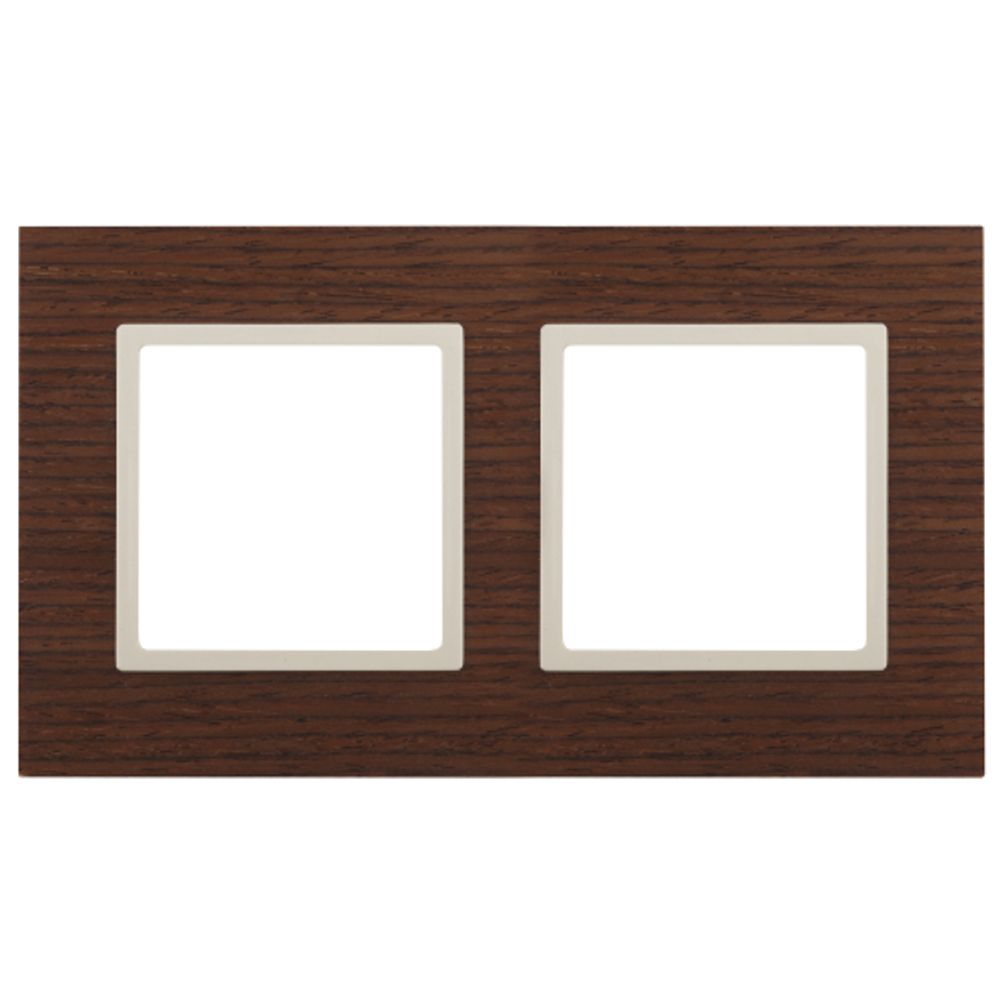 14-5302-09 ЭРА Рамка на 2 поста, дерево, Эра Elegance, дуб+сл.кость