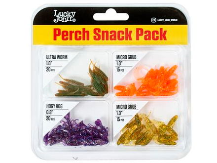 Твистеры съедобные LJ Pro Series Perch Snack Pack / MIX2 / 70 шт