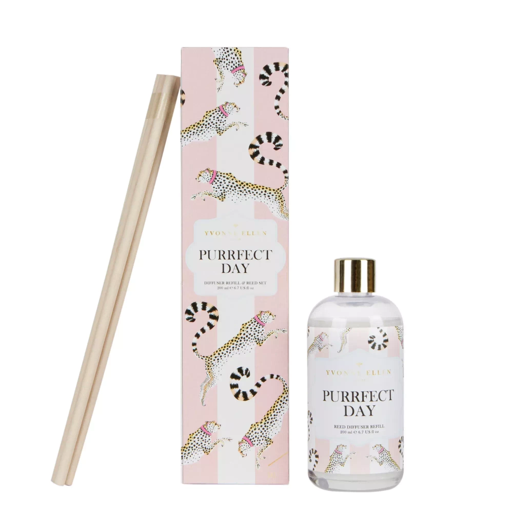 Wax Lyrical - Yvonne Ellen, 200 мл, наполнитель для диффузора Purrfect Day / артикул   YE1301  / GTIN 5015802235548