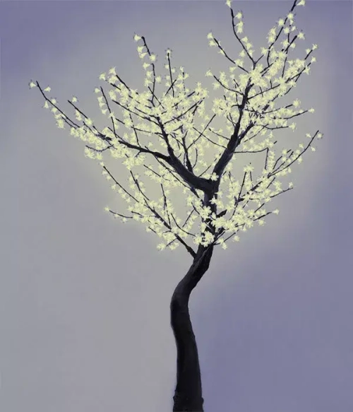Светодиодная флористика дерево Сакура 2.5 м., 220V, 800 теплых белых LED ламп, черный провод, Beauty Led (S10-250-WW)