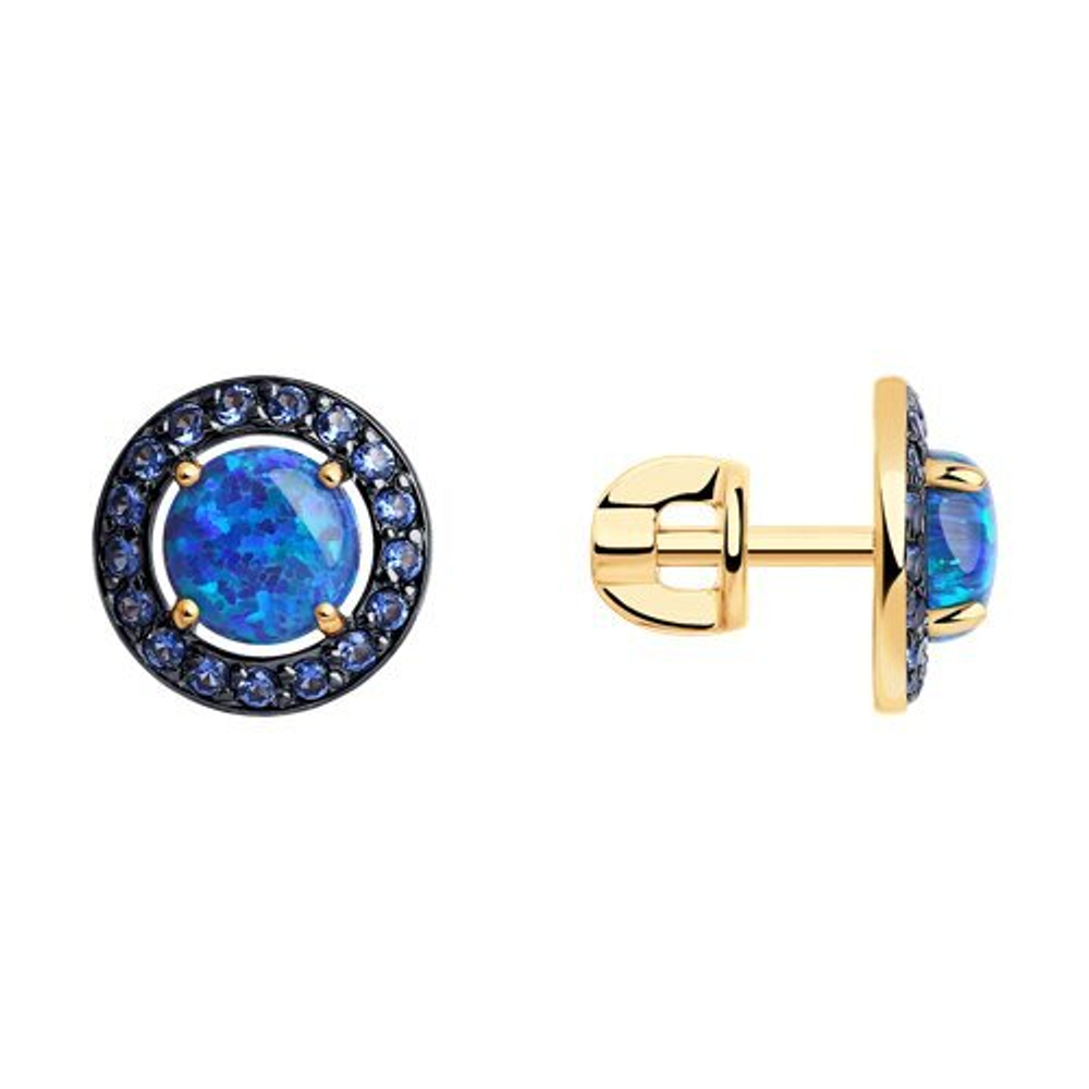 Серьги из золота 585 пробы