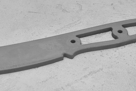 Заготовка для ножа, сталь PGK 3,6мм. Модель "КрейсерЪ" с клинком 115мм, ТО 62-63HRC