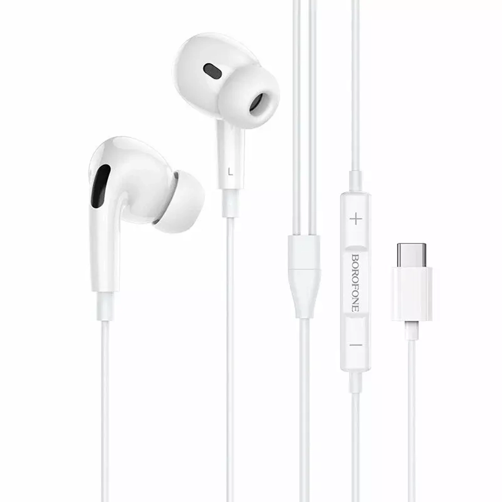 Наушники Borofone BM80 с МК type-C white