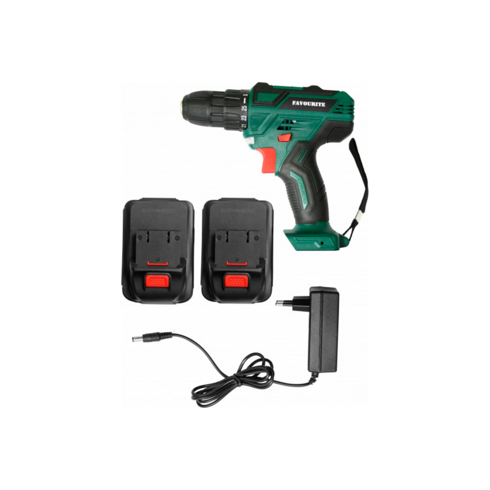 Акк. дрель-шуруповёрт FAVOURITE DC 1802 PROMO 18В, 2Ач, 30Нм Li-ion (101101802)