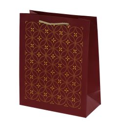 GAEM Пакет подарочный M (бумага 210г/м2, блок 12шт), L26 W12 H32 см, 4в.