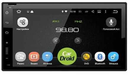 2DIN магнитола (экран 7") - Roximo RD-1005D на Android 9, 8-ядер, 4ГБ-32ГБ