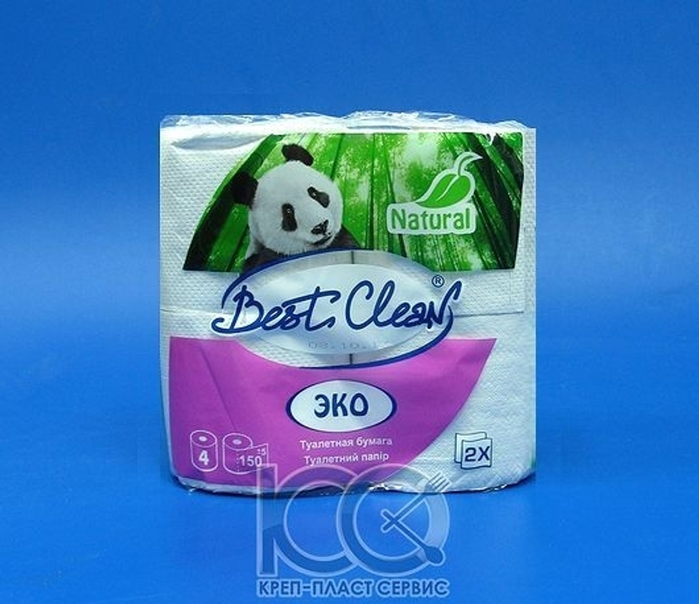 BEST CLEAN Туалетная бумага ECO 4рулона