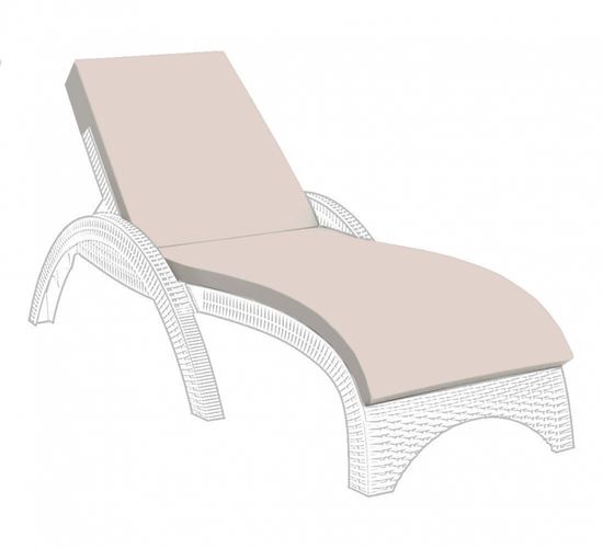 Матрас для шезлонга с креплением капюшон