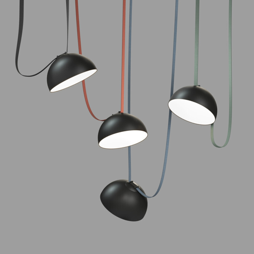 DK5562-BK Cветильник для трека-ремня Belty, серия Flow со светодиодом, D300*H171мм, 48V DC, 28W, RA90, 120°, 4000K, IP20, черный, алюминий