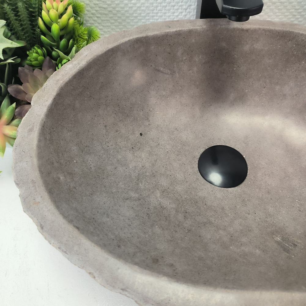 Раковина из речного камня RS-63649 (45*36*16) 0122