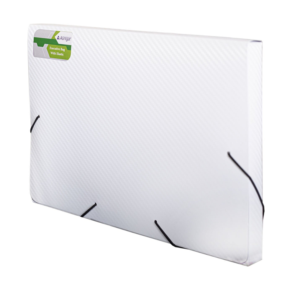 Папка на резинке Alingar, A4, 240х330х33 мм, 600 мкм, ассорти,текстура диагональ , "Caviar"