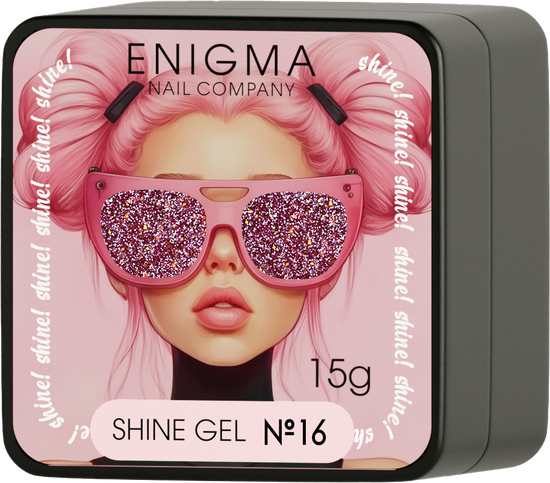 Гель для наращивания ENIGMA Shine gel 16 15g.