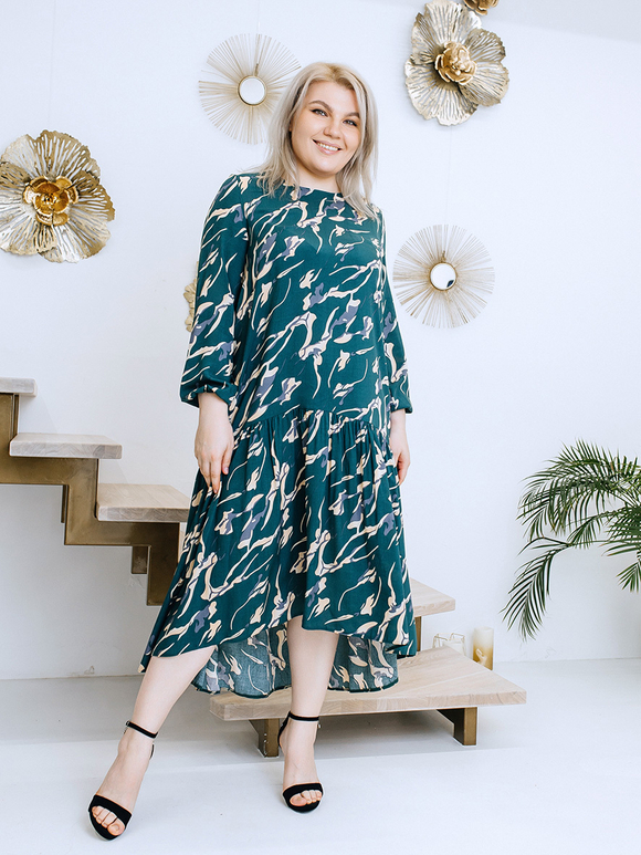 С-325 Платье из штапеля / большие размеры