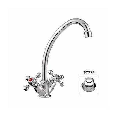 смеситель кухня LEDEME керамика, (цинк), L4026