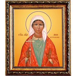 Анна Остроглазова святая мученица. Икона на холсте.