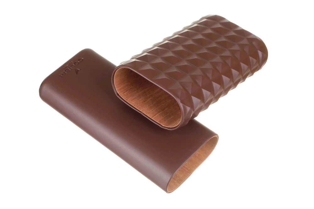 Чехол сигарный Colibri, телячья кожа и кедр, коричневый LC250T4