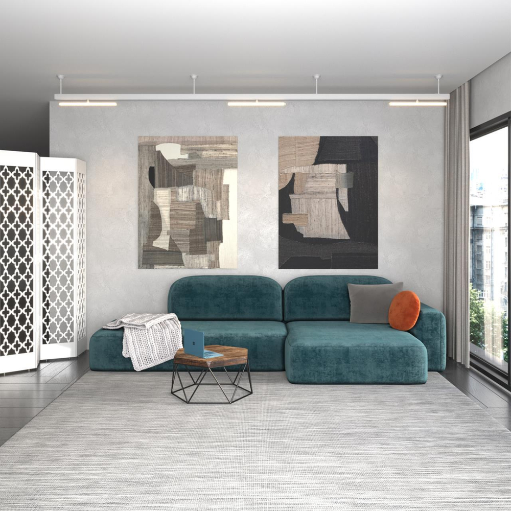 135250 SHINO NT24 117 белый Крепление потолочное для низковольтного шинопровода арт.135090-135093 IP20 FLUM