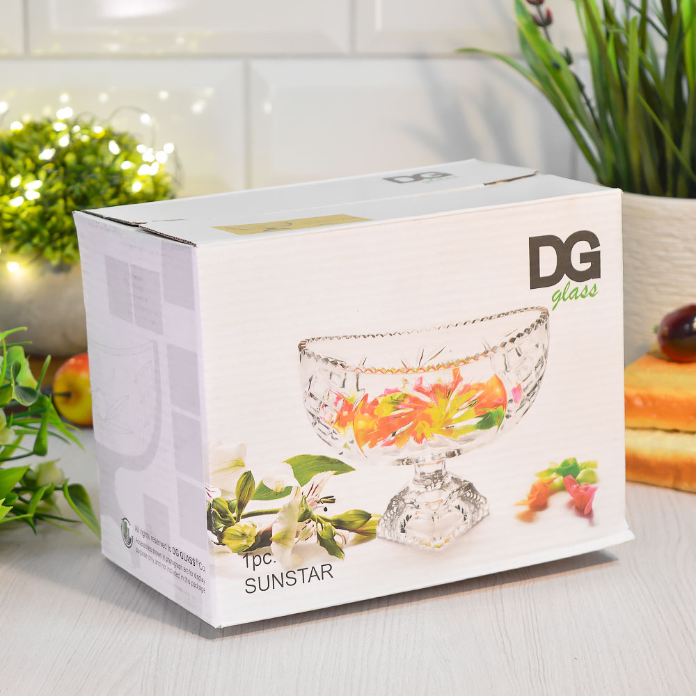 Ваза на ножке 18,5*11*14см "Sunstar"