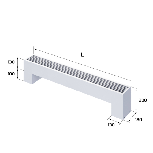 Конвектор напольный Royal Thermo STEP-130/180/1700-2-N-WT-LG-NA