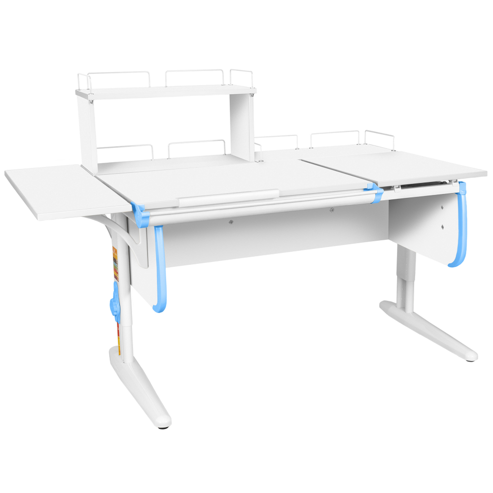 Растущая парта с задними и боковой полками Дэми СУТ 25-02-Б1Д1 (1500×880 мм)