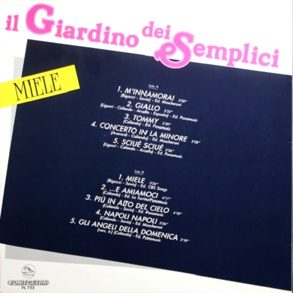 Il Giardino Dei Semplici / Miele (LP)