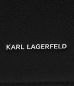 Кожаная сумка-месенджер signature Karl Lagerfeld - черный(235W3061)