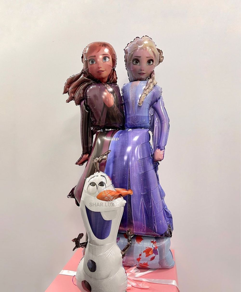 АN Шар фигура ходячая  Холодное сердце 2 Эльза и Анна (Под воздух)  Изображение5